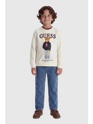 Guess Erkek Çocuk Krem Tshirt