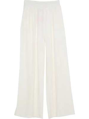 Quzu 23Y71156 Keten Pantolon Bej