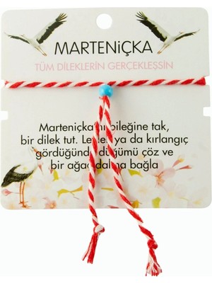 Mavi Boncuk Marteniçka Bileklik