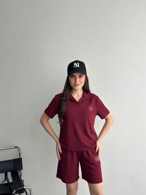 My Lunessa Polo Yaka Kısa Kollu Şortlu Eşofman Takım