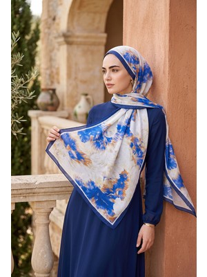 Eys Soft Floral  Şal Serisi Mavi