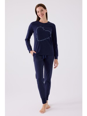Arnetta 3050 Kadın Love Uzun Kol Pijama Takım