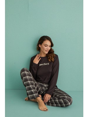 Gd Goldoremi 14102-8 Kadın Perfect Termal Uzun Kol Pijama Takımı
