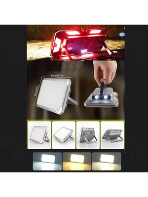 Mbl KXK-686 Şarjlı LED Projektör Lamba | IP44 Su Geçirmez, Kamp, Bahçe ve Acil Aydınlatma