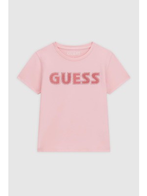 Guess Kız Çocuk Pembe Tshirt