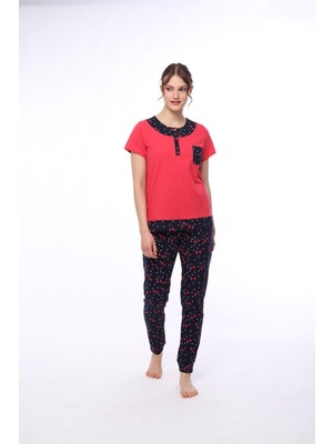 Pijadore 1447 Kadın Kısa Kollu Pijama Takım