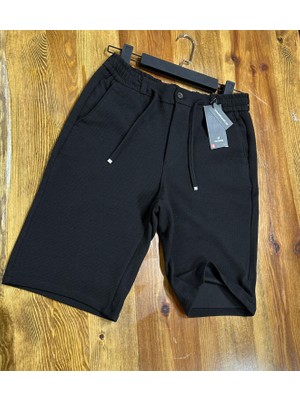 Demente Erkek Kayra Kumaş Beli Lastikli Şort Jogger