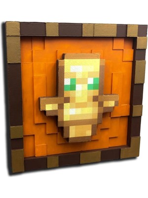 Believe Industry 3D Minecraft Eşya Çerçevesi + Totem