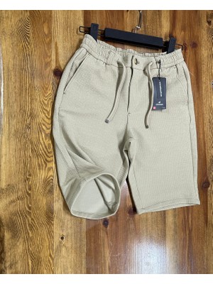 Demente Erkek Kayra Kumaş Beli Lastikli Şort Jogger