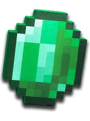 Believe Industry 3D Mıknatıslı Minecraft Zümrüt