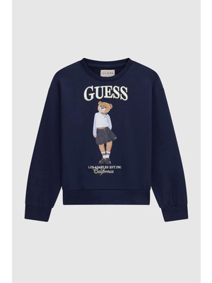 Guess Kız Çocuk Lacivert Sweatshirt
