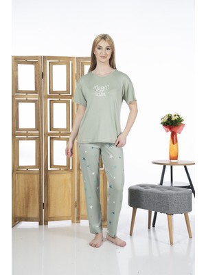 Estiva 24139 Magic Idea Kadın Kısa Kol Pijama Takımı