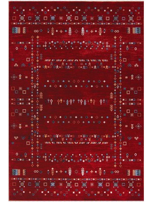 Hoom Rugs Ahlat 2303 Kırmızı Anadolu Desenli Antialerjik Salon Oturma Odası Halısı