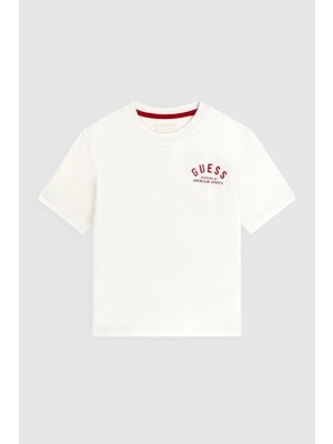 Guess Erkek Çocuk Beyaz Tshirt