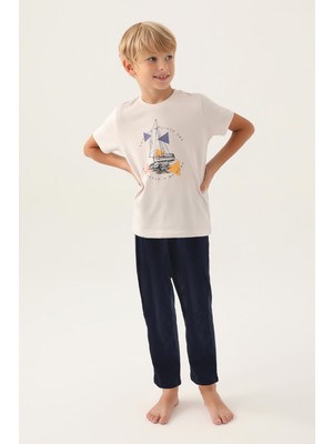 Arnetta 2991 Home Taş Erkek Çocuk Pijama Takımı