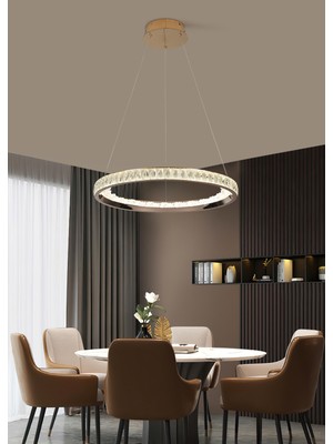 Apliqa Elio 60 Lık Gold Ledli Avize