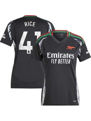 Breathless Arsenal 2024-25 Yeni Sezon Declan Rice Deplasman Forması (Black)
