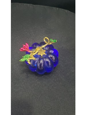 Es Dekor 6 cm Yuvarlak H. 5.5 cm Cam Balkabak 1 Adet
