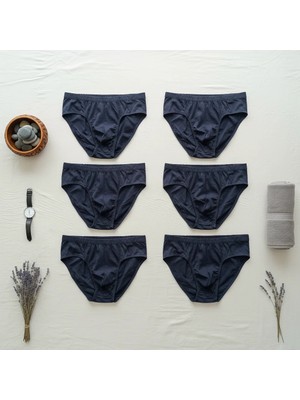 Bonbon Erkek 6'lı Paket Lacivert Renk Slip BB2785