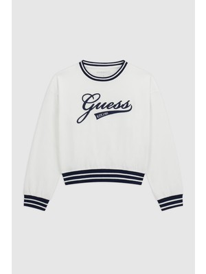 Guess Kız Çocuk Beyaz Sweatshirt