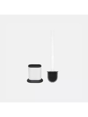 Renas Store Noksi Oval Slikon Klozet Fırçası Beyaz