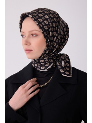 Belli Twill Ipek Eşarp Siyah