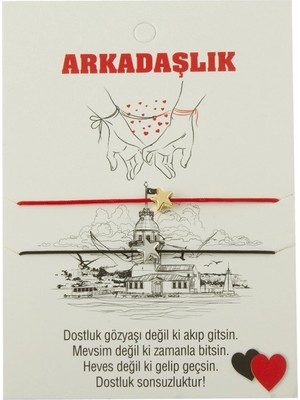 Techora Sale Yıldız Arkadaşlık Ip Bileklik 2 Adet
