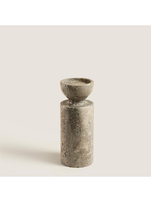 Chakra Silver Travertine Aura  Orta Mumluk Natural