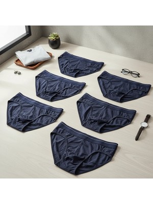 Bonbon Erkek 6'lı Paket Lacivert Renk Slip BB2788