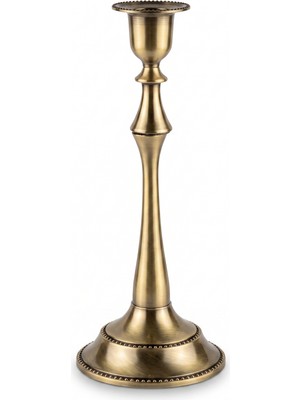 Rasha Collection 2'li Eskitme Gold Metal Şamdan Seti