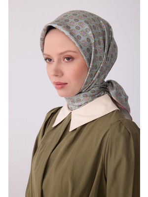 Belli Twill Ipek Eşarp Mint Yeşil