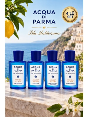 Acqua Di Parma Blu Mediterraneo Arancia Di Capri 4’lü Premium Bakım Seti 75 ml