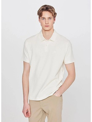 Wrangler Beyaz Erkek Regular Fit Polo T-Shirt W2610158102 Erkek Polo T-Shirt