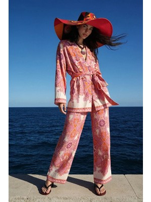 Quzu 26YPNT02252 Pantolon Pembe