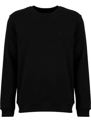 Fabrika Siyah Erkek Slim Fit Sweatshirt Joseyy N