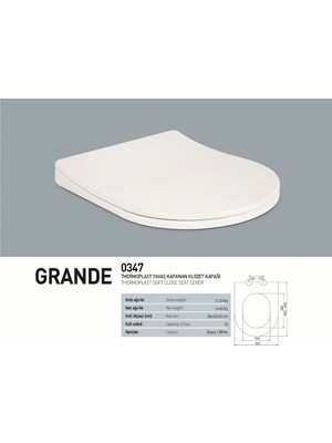 Klozet Kapağı Soft Grande (10) ( Nkp )