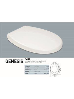 Klozet Kapağı Soft Genesis (6) ( Nkp )