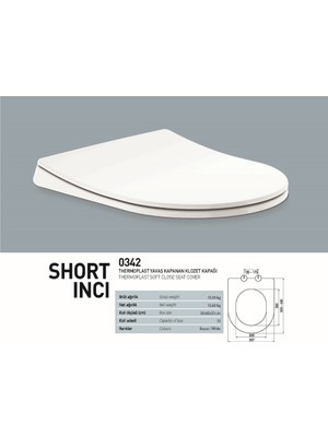 Termoplast Short Inci Soft Klz Kapağı (10) ( Nkp )