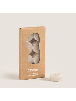 Chakra Sea Marin 8 Li Tealight Mum Natural