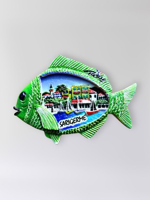 Mundy Sarıgerme Polyester Kabartmalı Magnet 8,5 x 6 cm Dekoratif Hediyelik Buzdolabı Süsü (KOD:1748)
