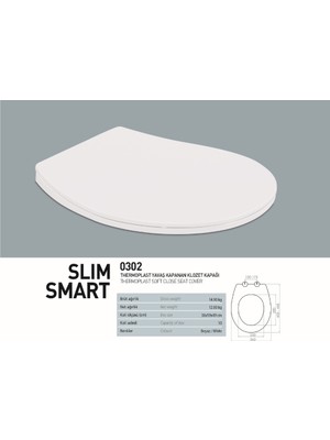 Klozet Kapağı Soft Slim Smart (10) (Nkp)