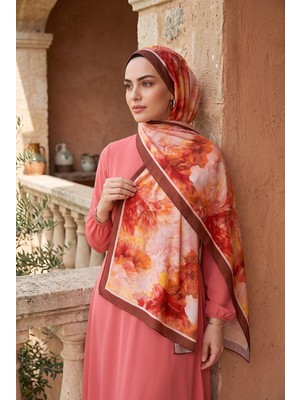 Eys Soft Floral  Şal Serisi Bordo