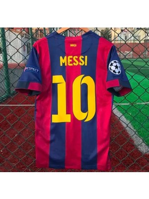 Breathless F.c Barcelona 2015 Sezonu Lionel Messi Yetişkin Forması