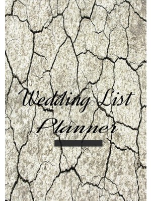 Renas Store Wedding List Planner: Crack Texture Guest List, Guest Book, Wedding Guest List Planner, Help Keep Track Of Guest And Their Gift's