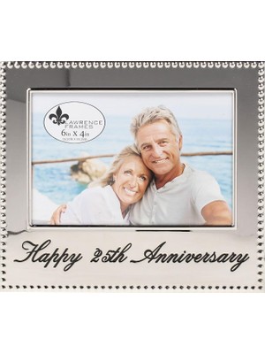 Renas Store Lawrence Frames 290064 4 x 6 Happy 25TH Anniversary Bilderrahmen