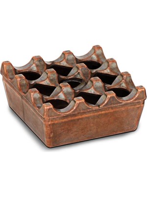Pios Döküm Kare Küllük Döküm -  Bakır 8x8 cm