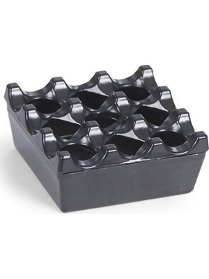 Pios Döküm Kare Küllük Döküm Siyah 8x8 Cm