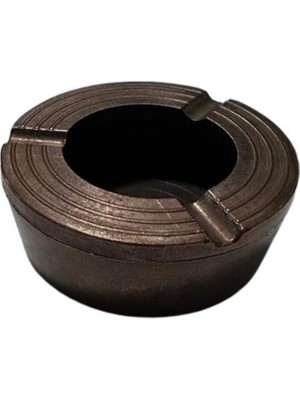 Döküm Yuvarlak Küllük Döküm Bakır 8cm