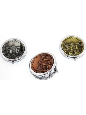 Renas Store Metal Ayasofya Kabartmalı El Aynası