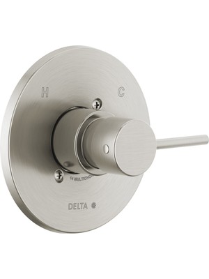 Renas Store Delta Faucet Delta Duş Bataryaları Için Modern Duş Vanası Trim Kiti, Delta Duş Kolu Değiştirme, Duş Bataryası Kolu, Paslanmaz T14059-SS-PP (Vana Dahil Değildir)